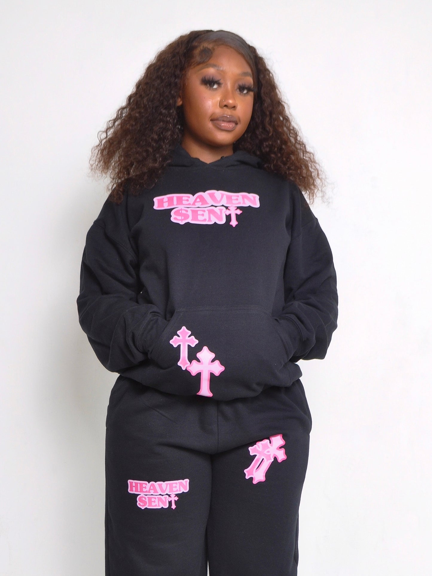 "Heaven Sent" Black Hoodie