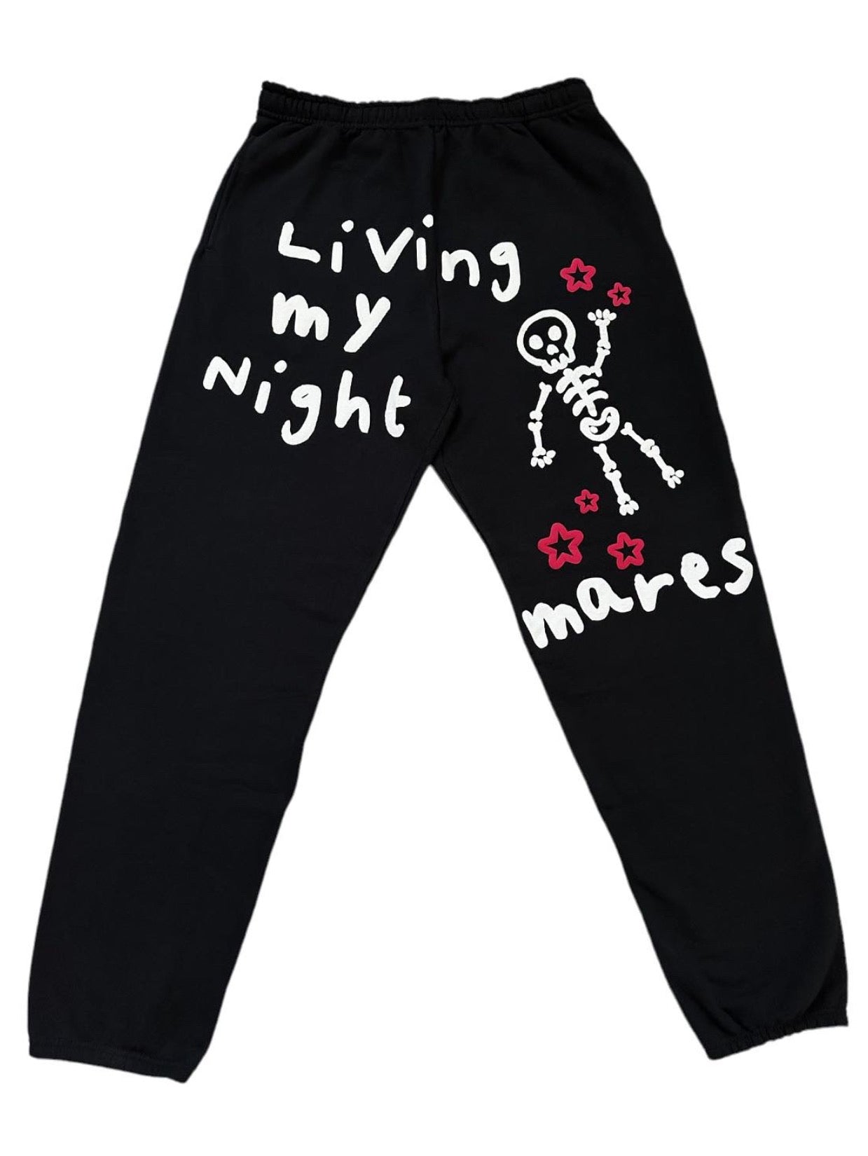 “Nightmares” Sweatpants with Puffy Vinyl