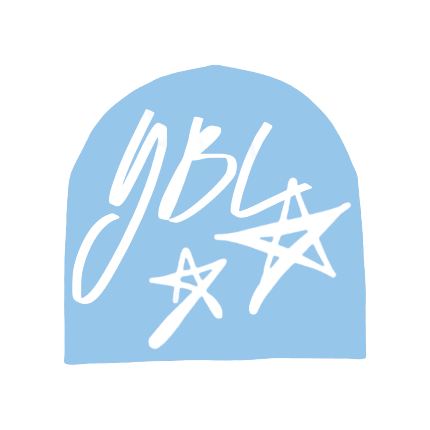 Icy Blue YBL Star Beanie