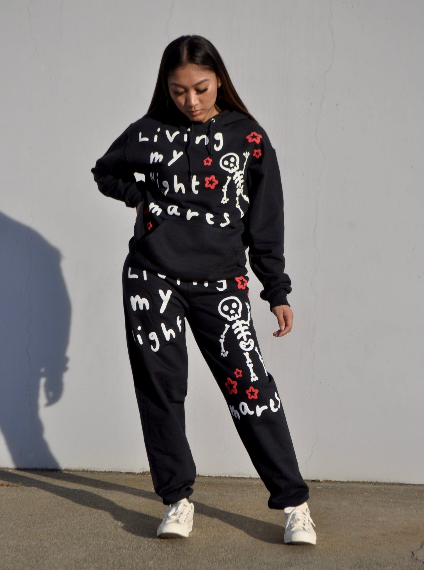 “Nightmares” Sweatpants with Puffy Vinyl