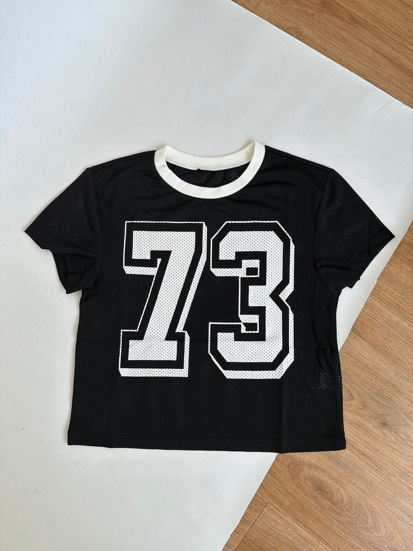 Black & White Jersey Top