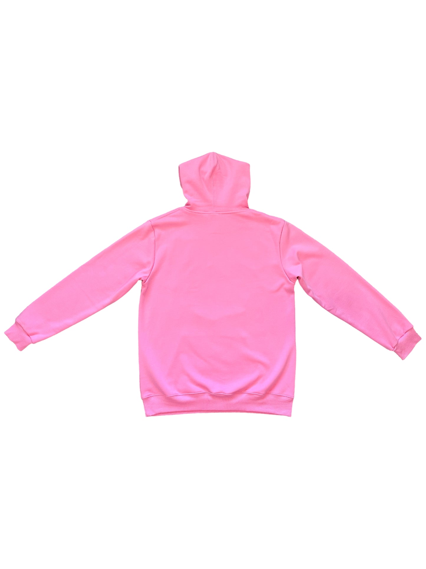 Pink Puff Print "Lovebug" Heart Spiderweb Hoodie