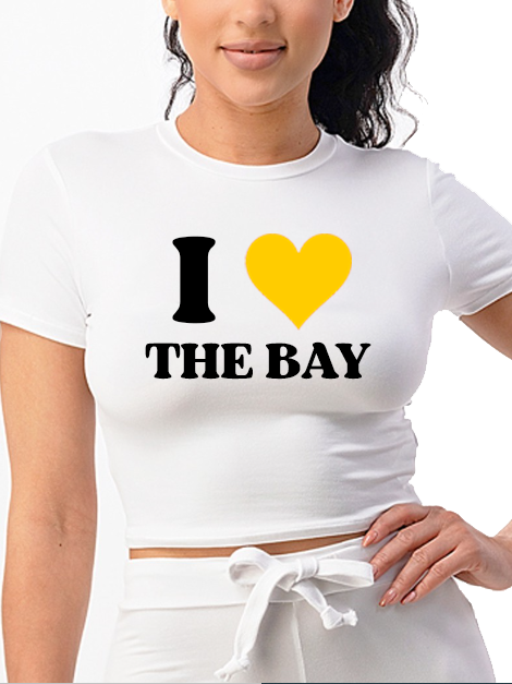 "I 💛 The Bay" Crop Top