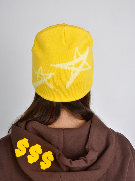 Yellow YBL Star Beanie