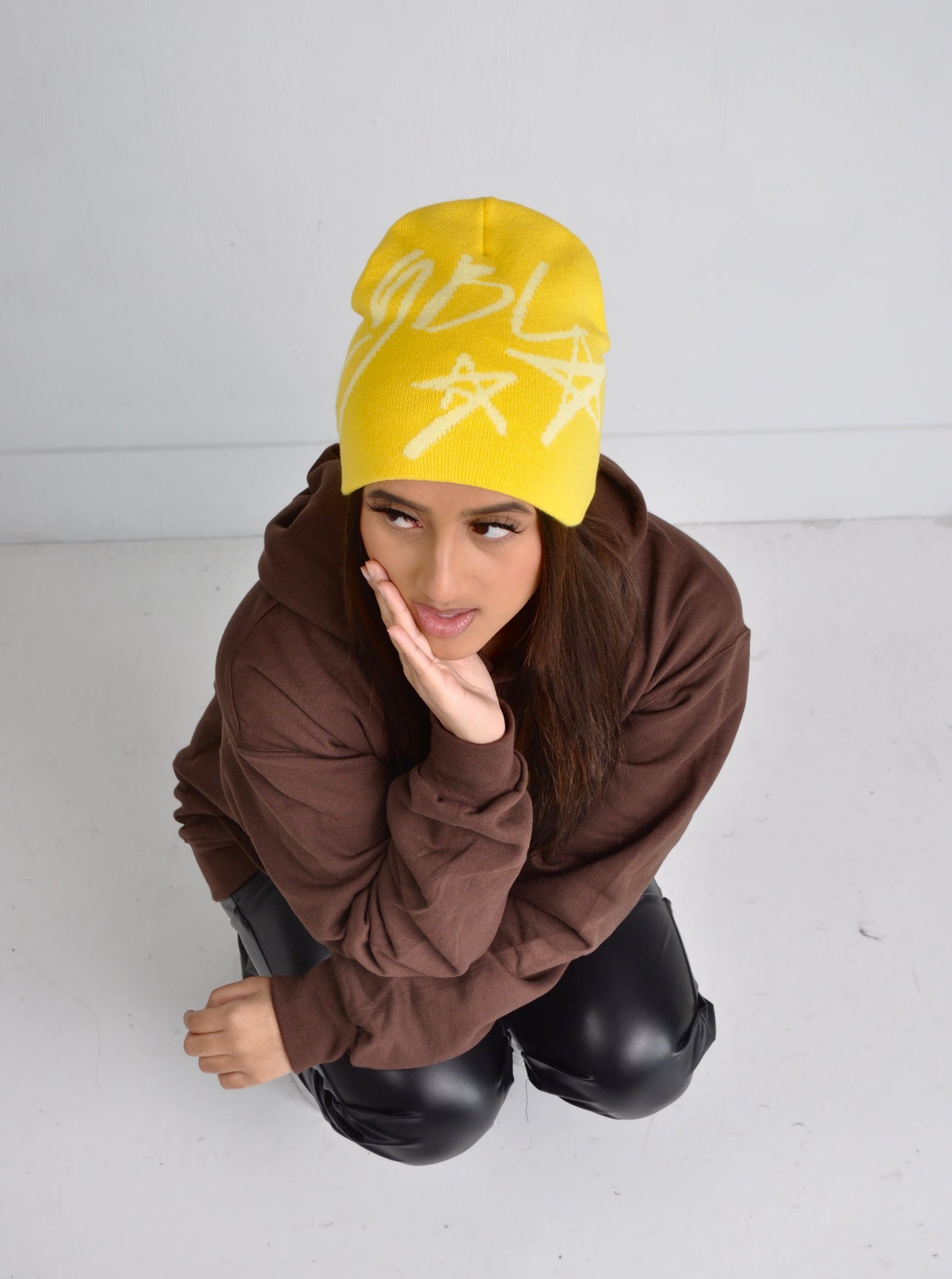 Yellow YBL Star Beanie