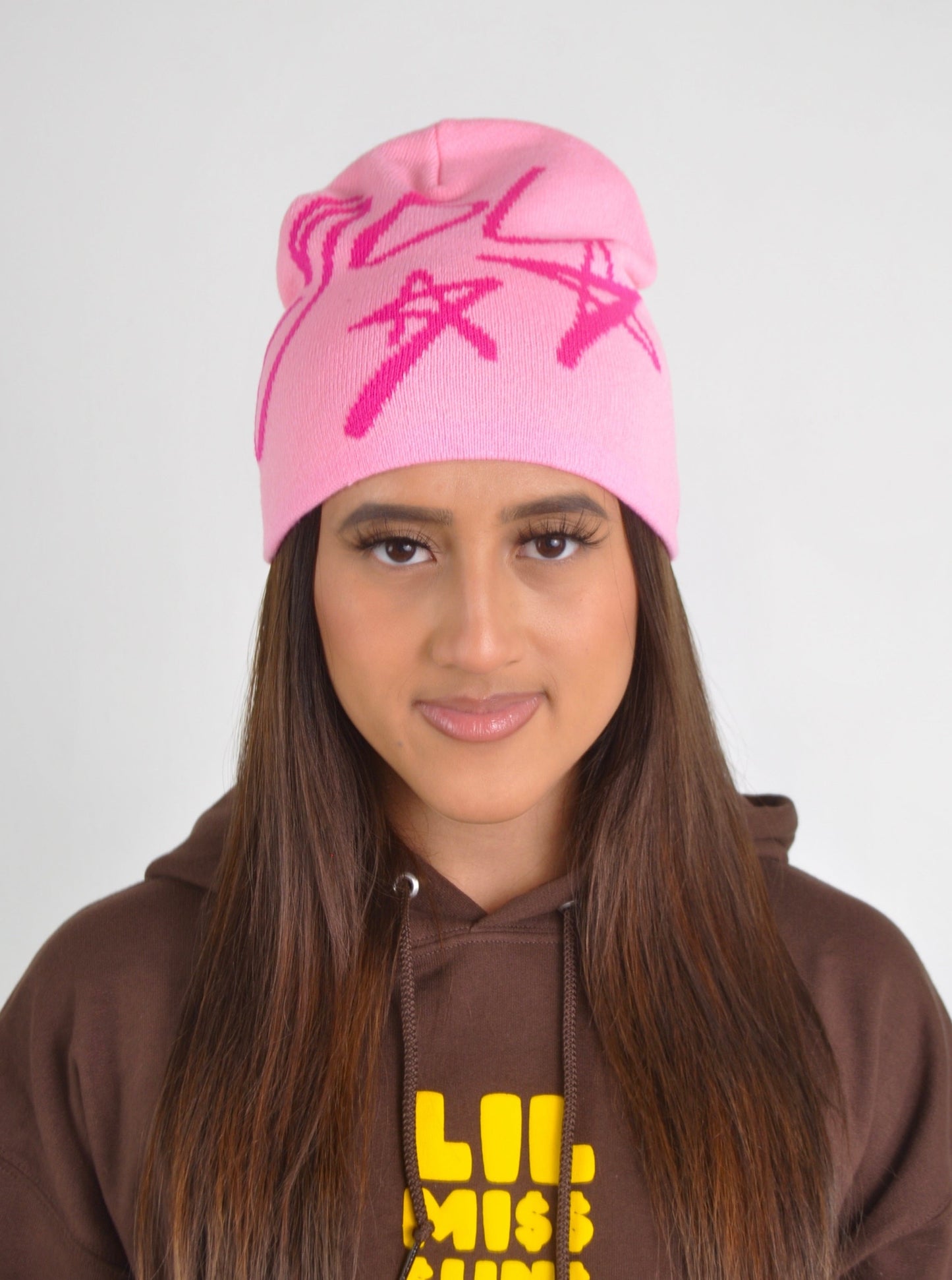 Pink YBL Star Beanie