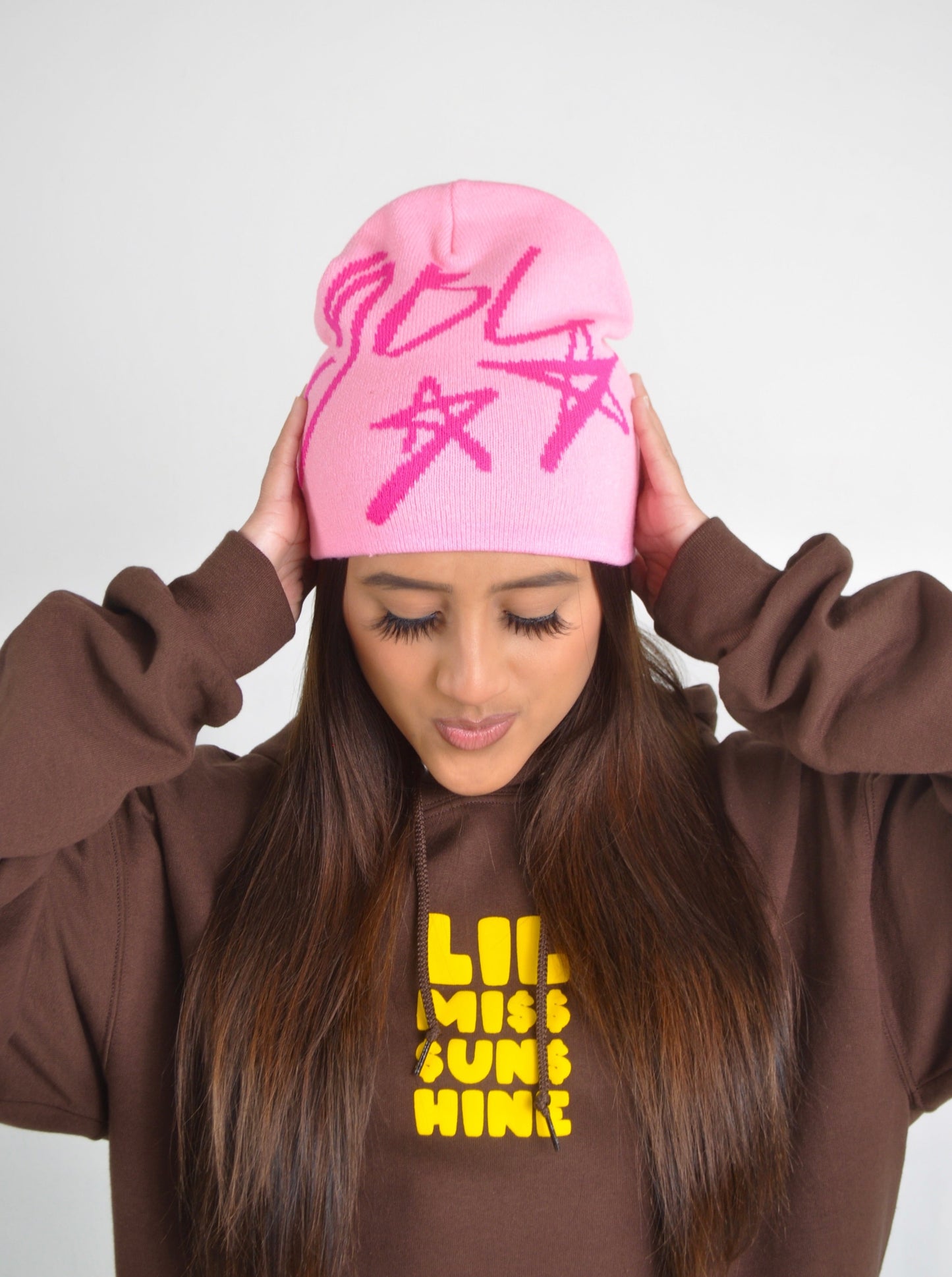 Pink YBL Star Beanie