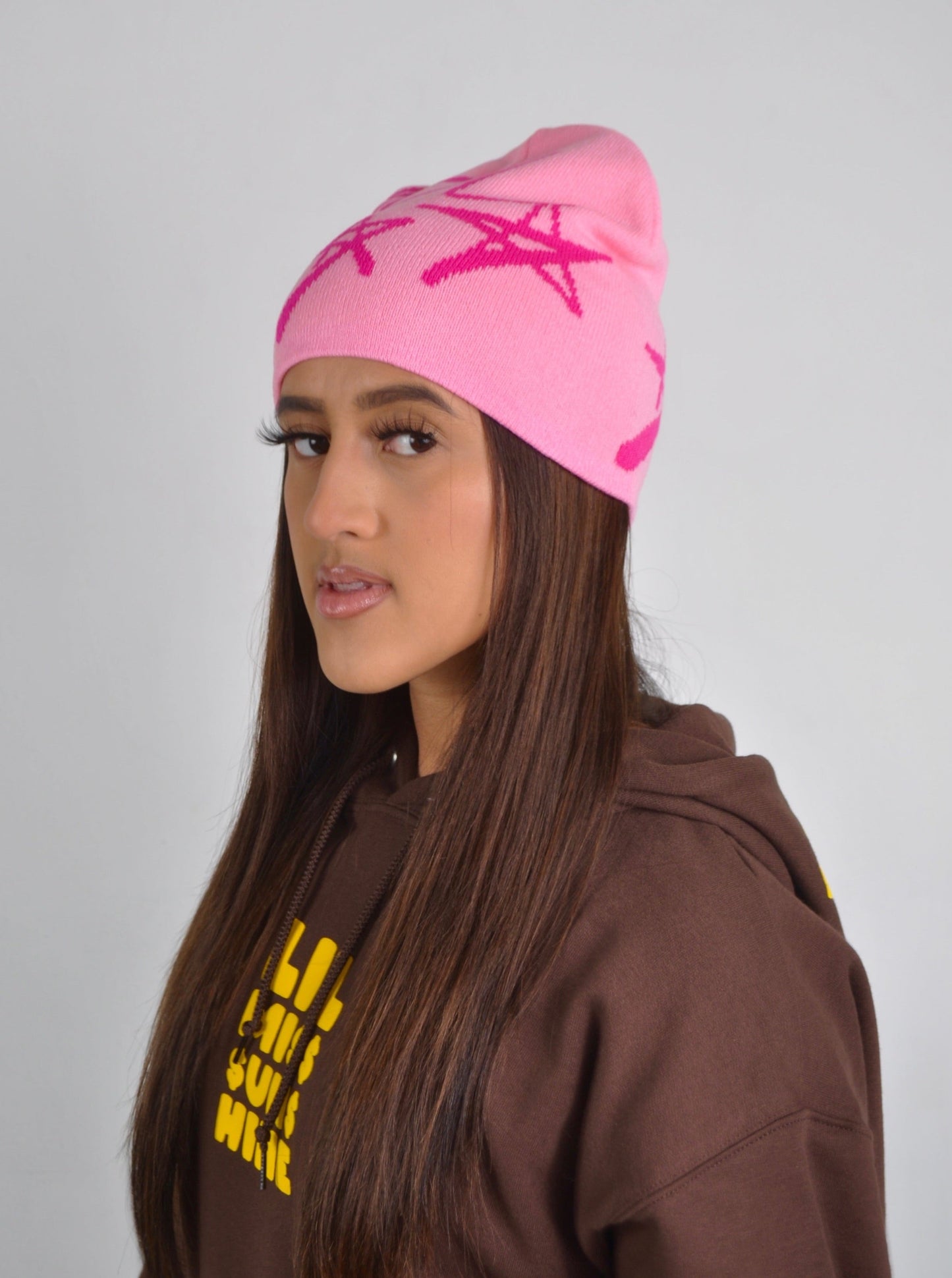 Pink YBL Star Beanie