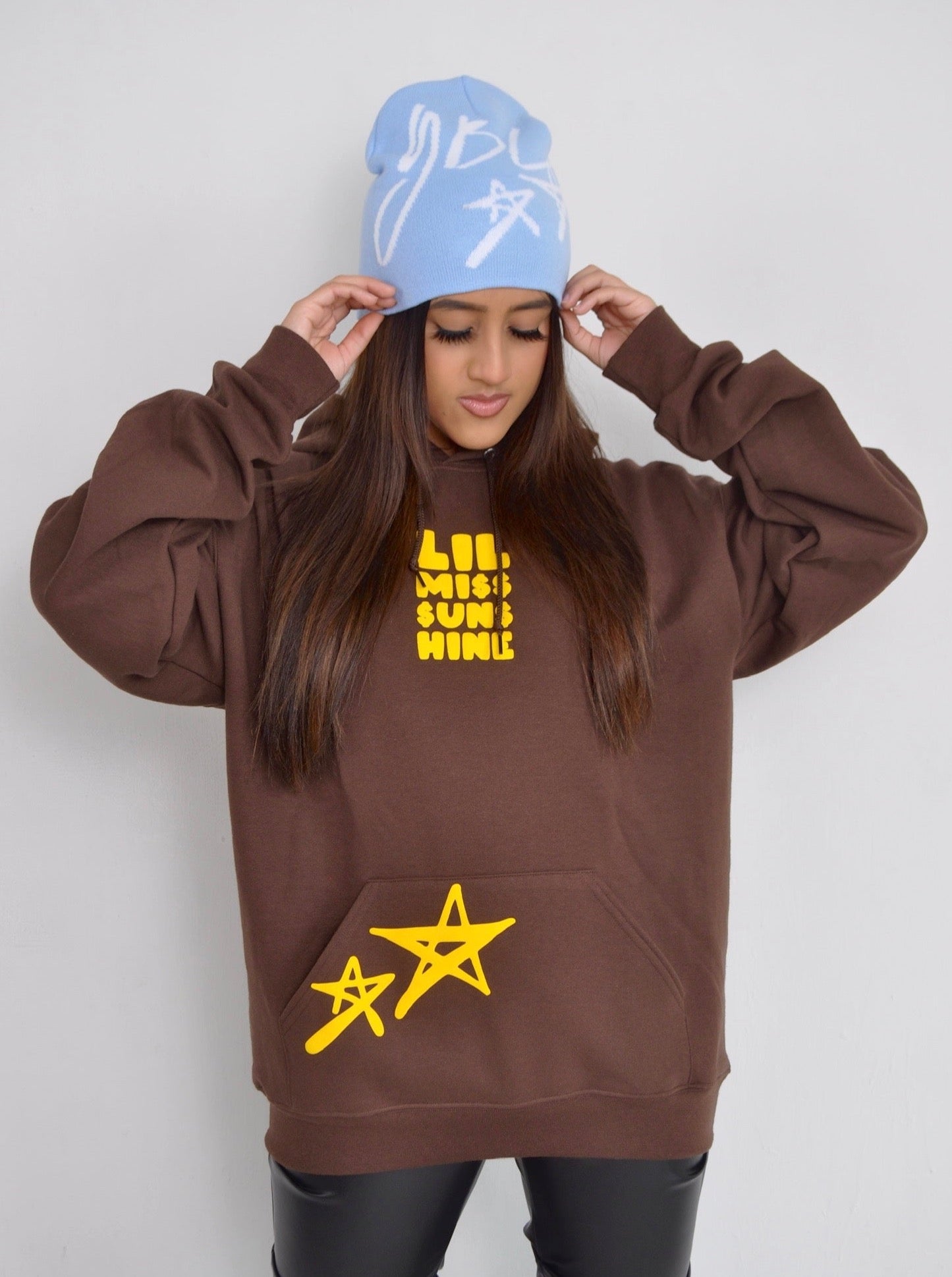 Icy Blue YBL Star Beanie